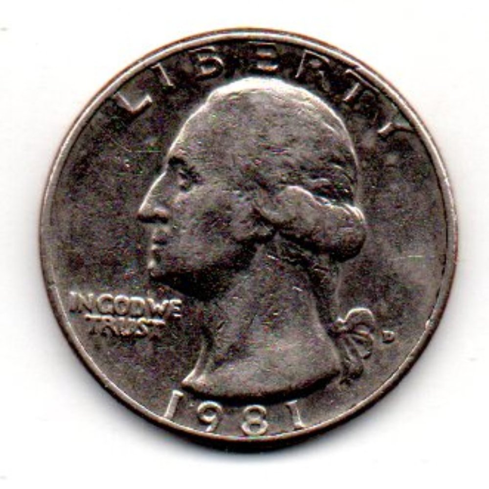 Granny Estate Find - 1981 D Washington Clad-composition Quarter